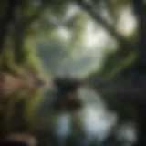 A tranquil landscape reflecting the essence of mindfulness