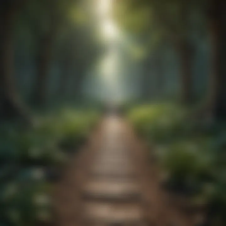 A path symbolizing the journey of personal growth and goal setting