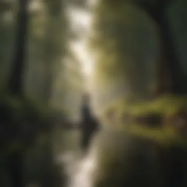 Mindfulness in Nature A serene landscape symbolizing mindfulness and reflection
