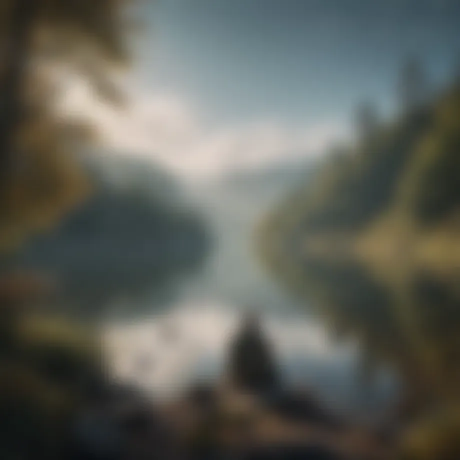 A serene landscape reflecting tranquility and self-discovery