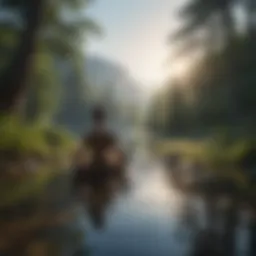 A tranquil landscape reflecting inner peace