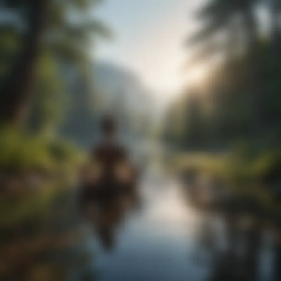 A tranquil landscape reflecting inner peace