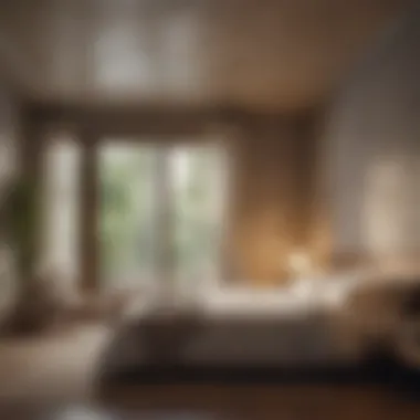 Restful Sleep Environment A peaceful bedroom environment promoting restful sleep