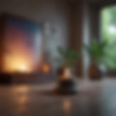 Creating a Calm Atmosphere Calming environment with soft lighting and decor
