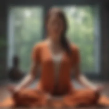 Interactivity with Meditation Technology User engaging with a meditation app