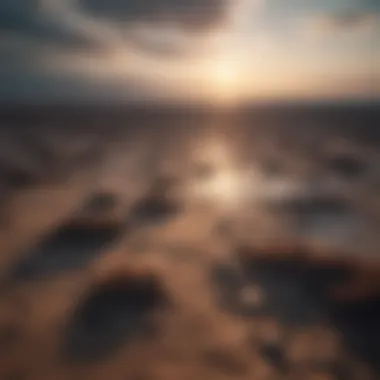 A vast, empty landscape symbolizing life's void