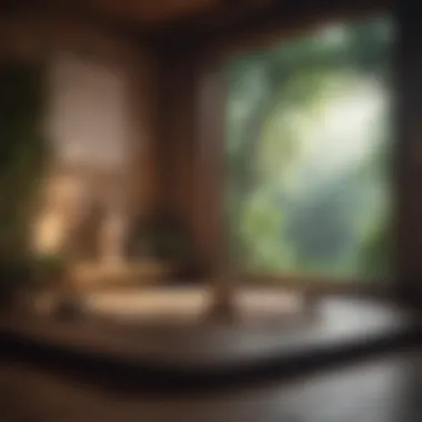 Inspiration in Meditation A tranquil meditation space adorned with inspiring quotes