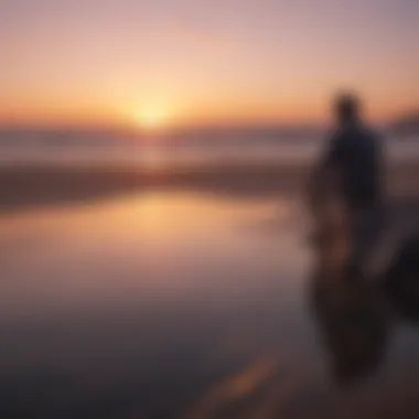 A thoughtful individual gazing out at a sunset, illustrating contemplation