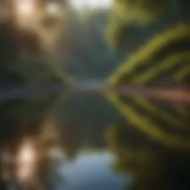 A serene landscape illustrating tranquility and reflection.