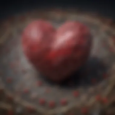 The Heart of Community An illustration of interconnected hearts symbolizing community support