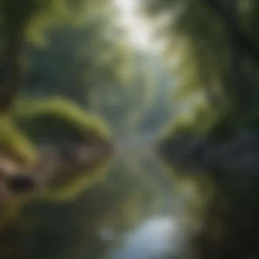 A serene landscape that embodies tranquility and kindness