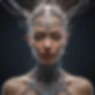 The Intricate Relationship Between Mind and Body Abstract representation of the mind-body connection with neural pathways and physical elements intertwined.
