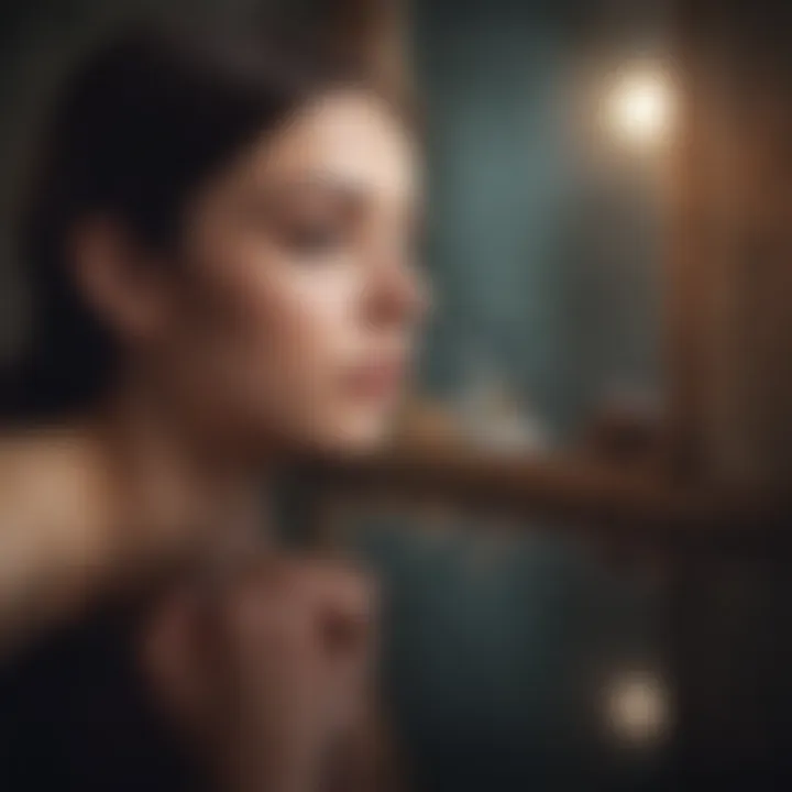 Conceptual illustration of self-reflection