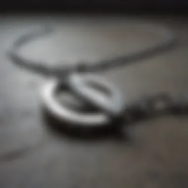 Symbol of Lost Hope A broken chain lying on a surface, representing the loss of hope.