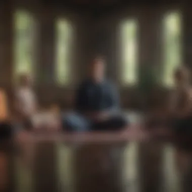 Unity Through Meditation Group meditation session illustrating community and shared experience