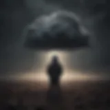 A dark cloud symbolizing sadness and despair