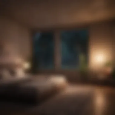 Creating a Serene Sleep Space Calming nighttime environment with dim lights