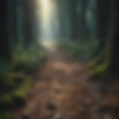 Journey Through Healing A path through a forest representing the journey of healing