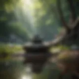 Serene landscape for meditation
