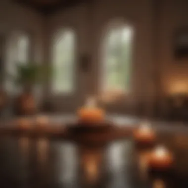 Creating a Sacred Space for Healing A peaceful meditation space with candles and soft light