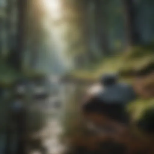 A serene nature scene reflecting tranquility and mindfulness