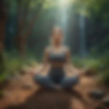 Harmony of Mind and Body An illustration showing the flow of energy between mind and body during grounding practices