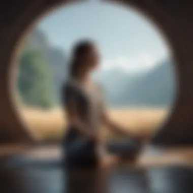 Meditative Pose for Focus and Clarity A person in a meditative pose symbolizing focus and clarity