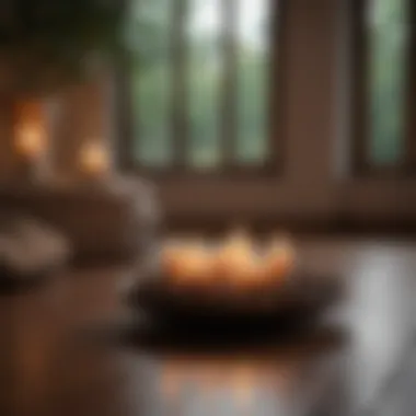 Calm Meditation Environment Serene meditation space with candles and soft lighting