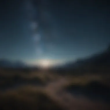 Peaceful Night Sky Tranquil night scene with stars and moonlight