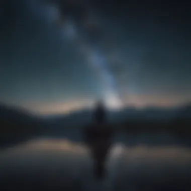 Calming visual of a night sky filled with stars