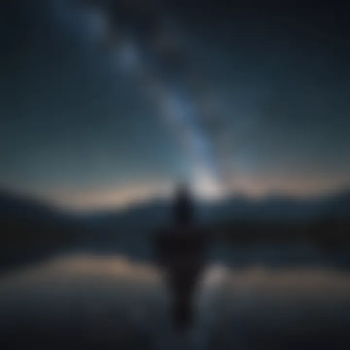 Calming visual of a night sky filled with stars