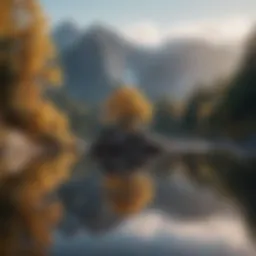 A serene landscape symbolizing tranquility and self-reflection