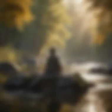 Embracing Tranquility in Mindfulness A serene landscape promoting tranquility and mindfulness.