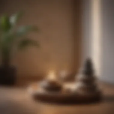 A peaceful corner setup for meditation