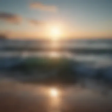 Calming visualization of a peaceful ocean