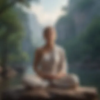 Embracing Inner Peace A serene landscape symbolizing inner peace and self-acceptance