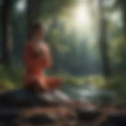A serene landscape representing emotional awareness