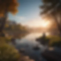 A serene landscape symbolizing inner peace and self-discovery