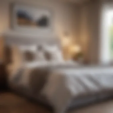 Cozy bedroom with soft morning light