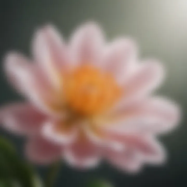 A close-up of a blooming flower representing self-compassion