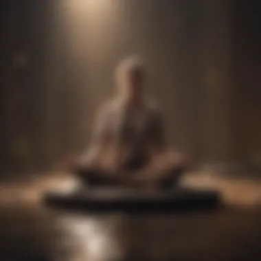 A person meditating to enhance mindfulness