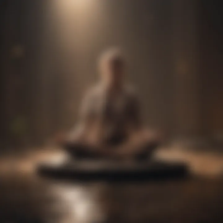 A person meditating to enhance mindfulness