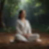 A serene meditation posture