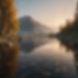 A serene landscape symbolizing tranquility and introspection