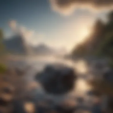 Mental Clarity Through Serenity A serene landscape representing mental clarity
