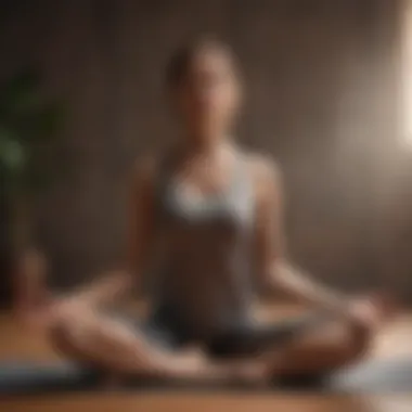 Harmony in Motion Gentle yoga pose fostering inner peace