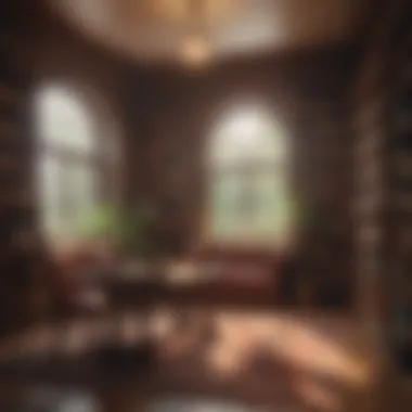 Quaint Library Corner for Engaging Talk Quaint library corner ideal for discussions
