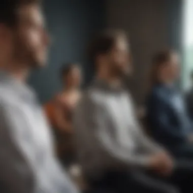 Employees attending a mental health workshop