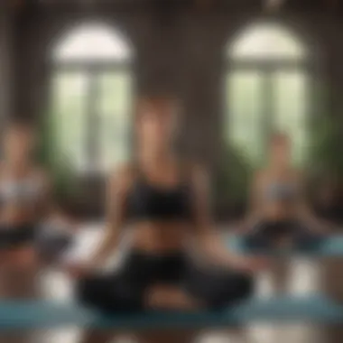 Yoga for Workplace Wellness Team participating in a yoga session
