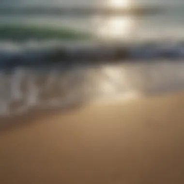 A calm beach with gentle waves representing peace